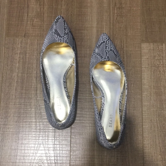 SEARS NWOT snakeskin pattern flats size 7 - Picture 2 of 9